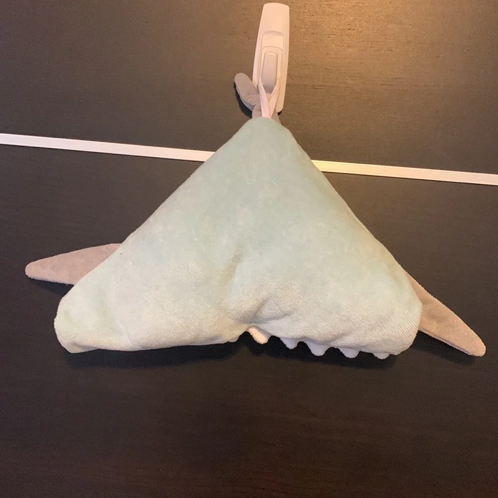 Cloud Island Blue Shark Hooded Bath Towel